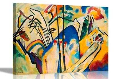 Komposition 4 Wassily Kandinsky Bilder Leinwand Drucke Kunstwerk abstrakte Kunst