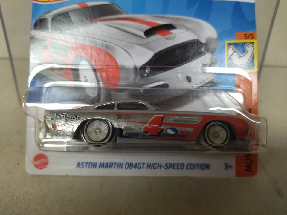 ASTON MARTIN DB4 GT HIGH-SPEED EDITION 5/5 MUSCLE MANIA 1:64 HOT WHEELS - Imagen 2 de 2