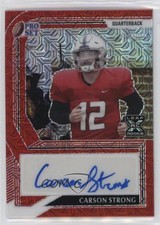2022 Leaf Pro Set Metal Red Mojo /2 Carson Strong #PA-CS1 Auto 0c6