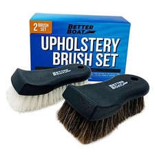 Upholstery Brush Set, Carpet and Car Cleaning Brushes, Horsehair Detailing