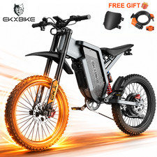 8000W Peak Electric Dirt Bike 60V 30Ah 60MPH 60Mile Adult Off-Road E Motorcycle
