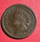 1864L US Indian Head Cent! "L" Shows! Pointed Bust! Good/VG Details! Old Coin!