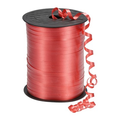 Curling Ribbon Crimped Balloon String Metallic 3/16'' 500 Yards Red