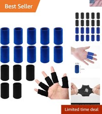 Breathable Finger Sleeve Protectors 20 Pcs - Ideal for Sports and Daily Relief