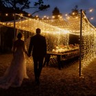 Yescom Commercial LED Event Curtain Lights with 10FT Cast Iron Poles 40FT Cable — photo 2