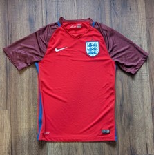 England 2016 - 2017 Nike Auswärts Fußballtrikot - klein - rot Herren Trikot