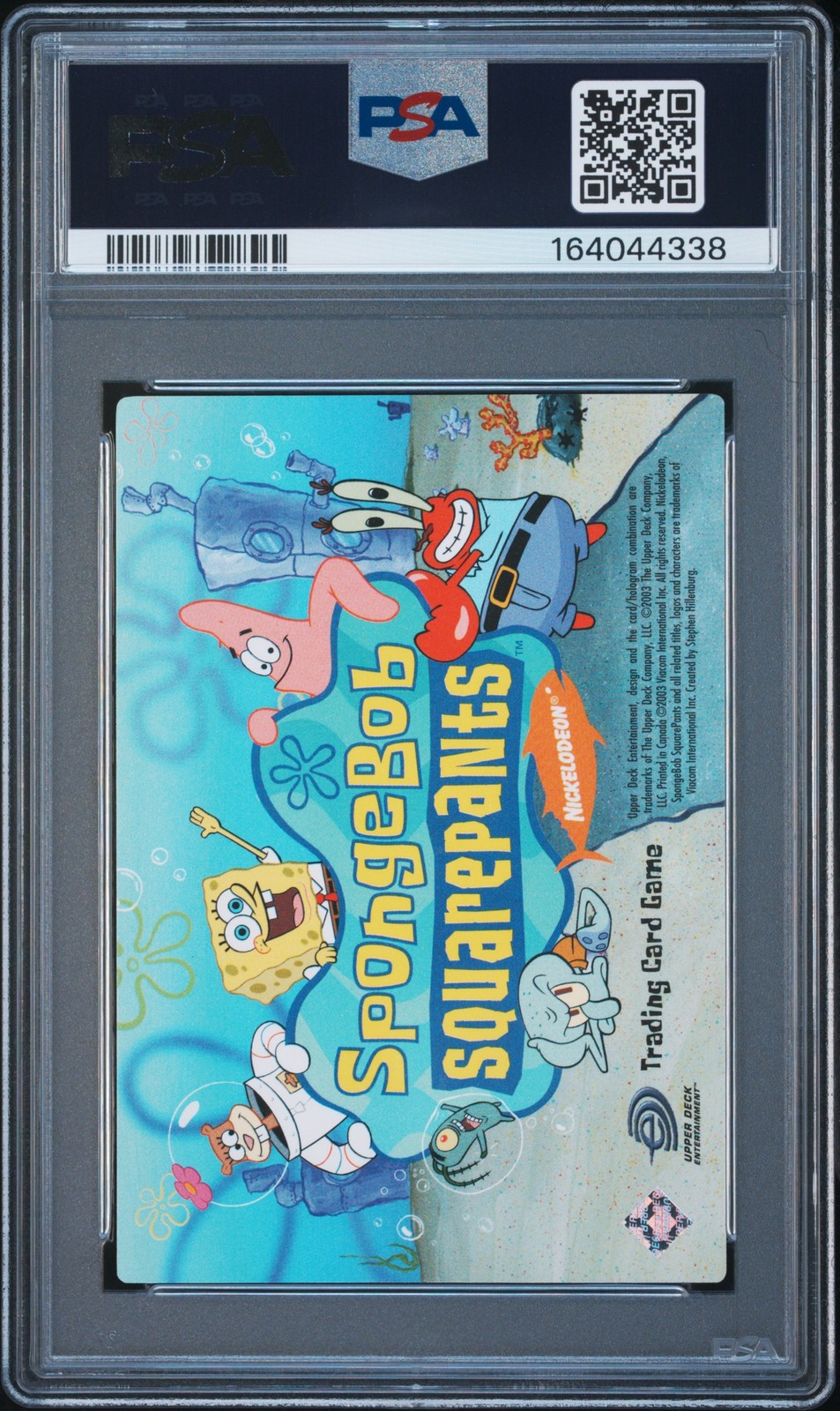 2003 UD SPONGEBOB SQUAREPANTS AQUATIC AMIGOS #007 GARY/SPONGEBOB PSA 9 view 2