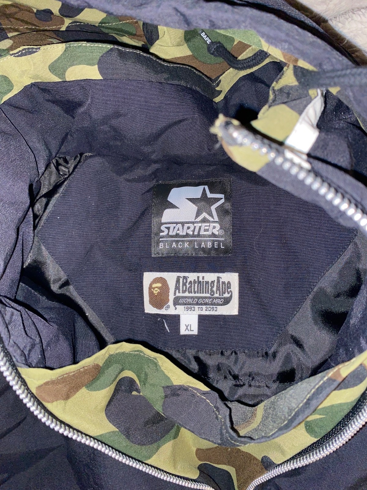 bape x starter collab.. authentic pull over jacke… - image 6