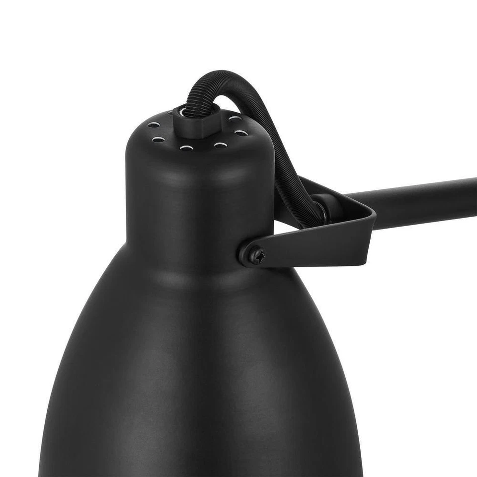 Lámpara de escritorio Hampton Bay 24 pulgadas negra para arquitecto Foto 3 de 4