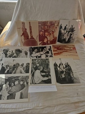 10 RARE PHOTOS 1977 Jimmy Carter and First Lady VISITS USS LOS ANGELES Submarine