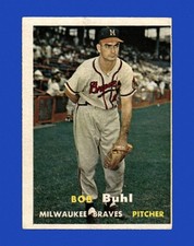 1957 Topps Set-Break #127 Bob Buhl EX-EXMINT *GMCARDS*