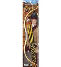 Kostüm-Zubehör Indianer Pfeil- und Bogenset 51cm 