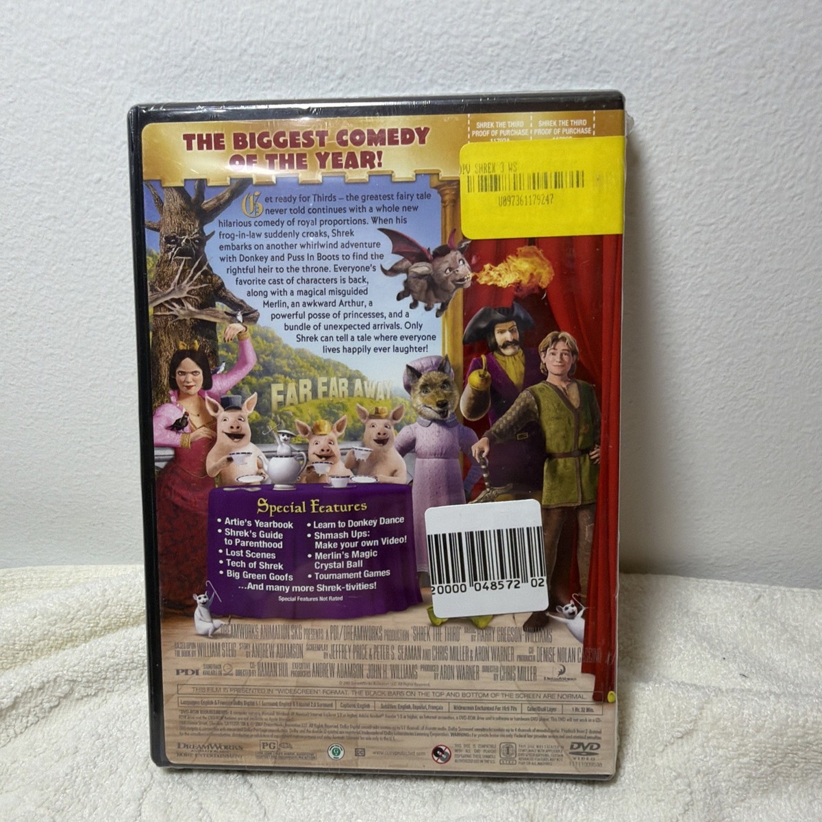 鳳3 DVD Shrek the Third DVD Full Screen Dreamworks Brand New | eBay