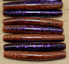 2.75" Finesse Stick PB&J Peanut Butter and Jelly Rig Type Floating Worm 50 pk