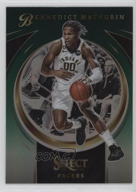 2022-23 Panini Select Select Certified Green Prizm Bennedict Mathurin #6 01i1