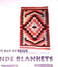Rio Grande Blankets - Saltillo Style - 2005 Gold Replica Stamps - SEE BELOW!