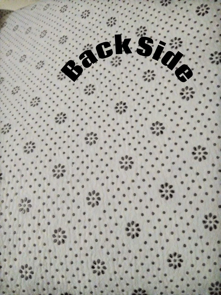 Black And White Rug 6' X 7' X ½" Thick - Image 3 of 3