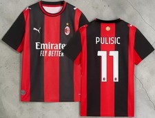 AC Milan Christian Pulisic #11 2026/27 Home Soccer Jersey Red Black All Sizes