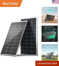 Bifacial 100W 12V Solar Panel with 25% Efficiency for Off-Grid Power Solutions