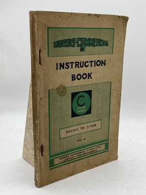 1933 Morris Commercial C Type Instruction Book 30CWT 3 Ton Truck Manual