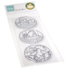 Marianne Design Clear Stamps - Hetty&lsquo;s Peek-a-boo Chicken Family CS1114