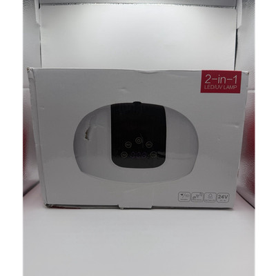 VINCAOR LED/UV Nail Dryer Lamp Double Light Source Timer LCD 24V White/Black B 