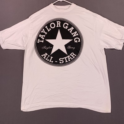 Taylor Gang Shirt Mens 3XL White All Star Graphic Tee Hip Hop Rap Oversized
