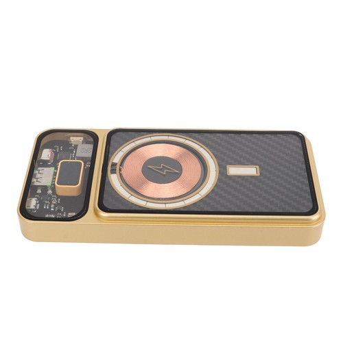 22.5W Fast Charging Power Bank Transparent Industrial Style Carbon Fiber Ba TO - Picture 7 of 24