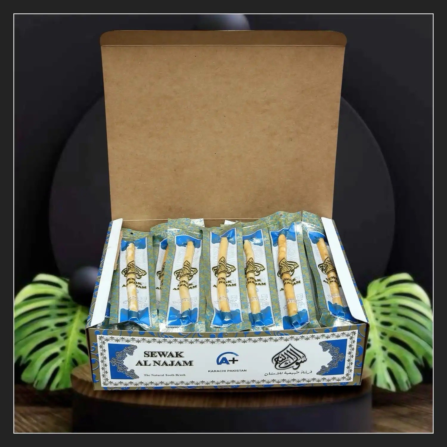 10x Sewak Al Najam The Natural Tooth Brush Miswak Zahnholz-Sticks 3