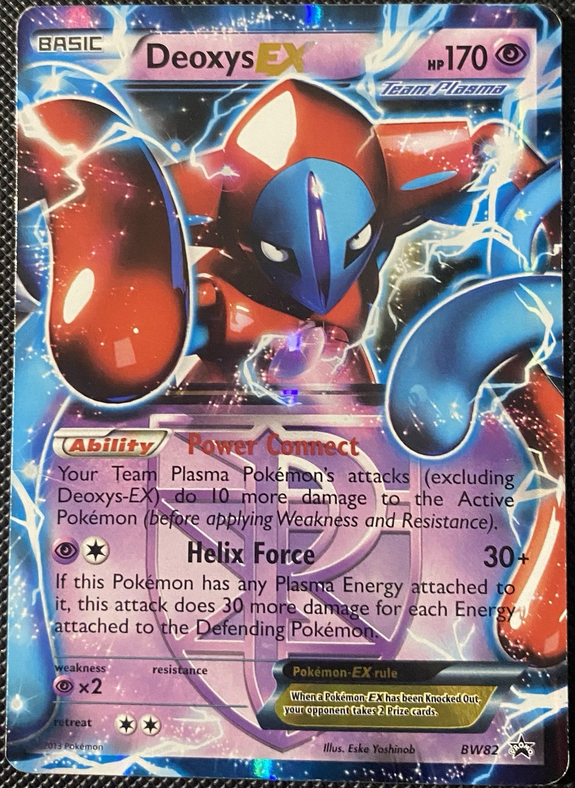 Deoxys EX (Team Plasma) BW82 Black & White Holo Promo - Pokémon Card