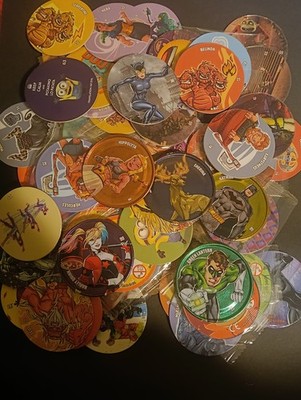 70 Rare Chipicao pogs 5 metallic.SpongeBob,Despicable Me,Hotel Transylvania pogs
