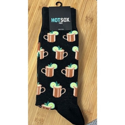 Hot Sox Moscow Mule Cotton Blend Crew Socks Mens size 10-13 NEW