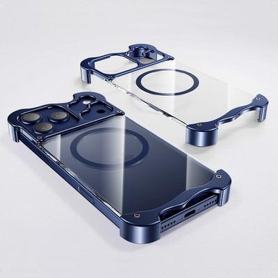 For iPhone 17 16 15 Pro Max Ultra Slim Frameless Case Magnetic Shockproof Cover