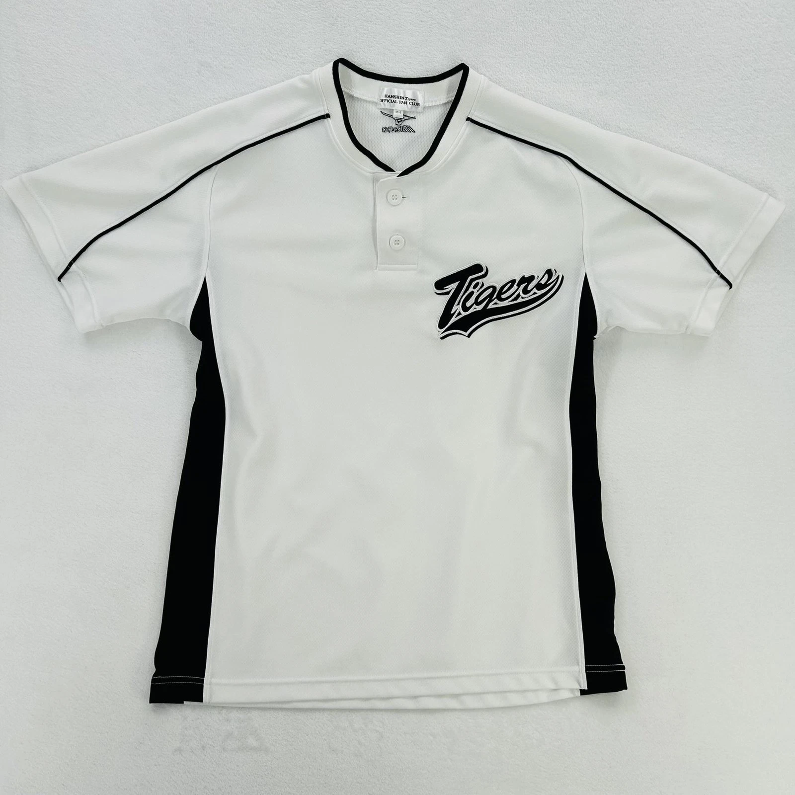 Hanshin Tigers Jersey Mens Small White Japan NPB Baseball Mizuno Fan Club Shirt