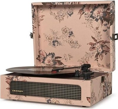 Audio & Hi-Fi - Crosley: Voyager Portable Turntable (Floral) Now With Bluetooth 