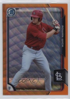 2015 Bowman Chrome Prospects Orange Wave Refractor Rowan Wick #BCP175 2u3