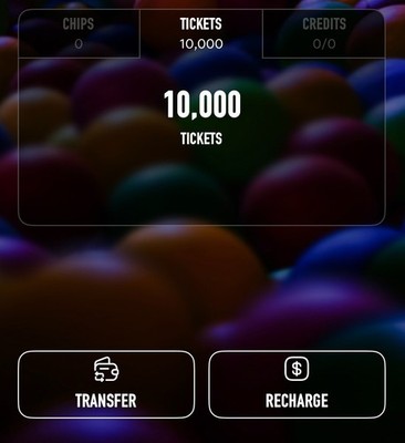 Dave and Buster's Power Card With 10,000 Tickets