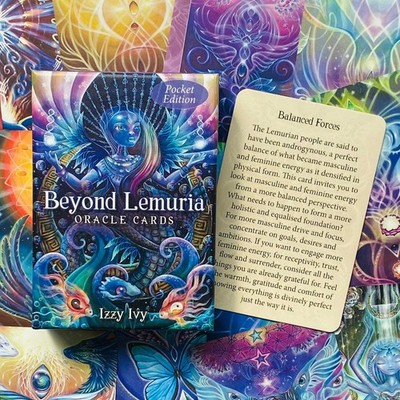 Beyond Lemuria Pocket Orakelkarten Set 56 Karten Blue Angel Neu