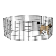 Home for Pets Metal Exercise Pet Dog Playpen With Door, 8 Panels, 24"H