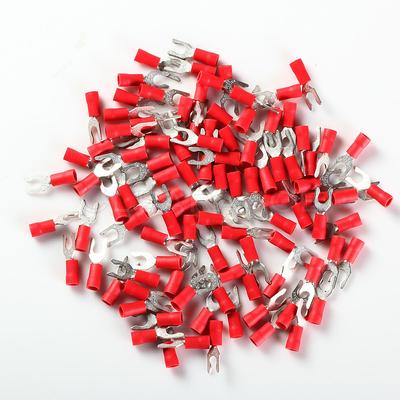 Vinyl Locking Spade Terminal #8 - 100 Pcs 22-18 AWG