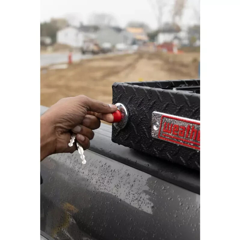 Weather Guard Crossover Tool Box Textured Matte Black Aluminum Full