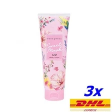 3x CUTE PRESS SWEET MUSK UV BODY LOTION Skin care sweet scent various flowers