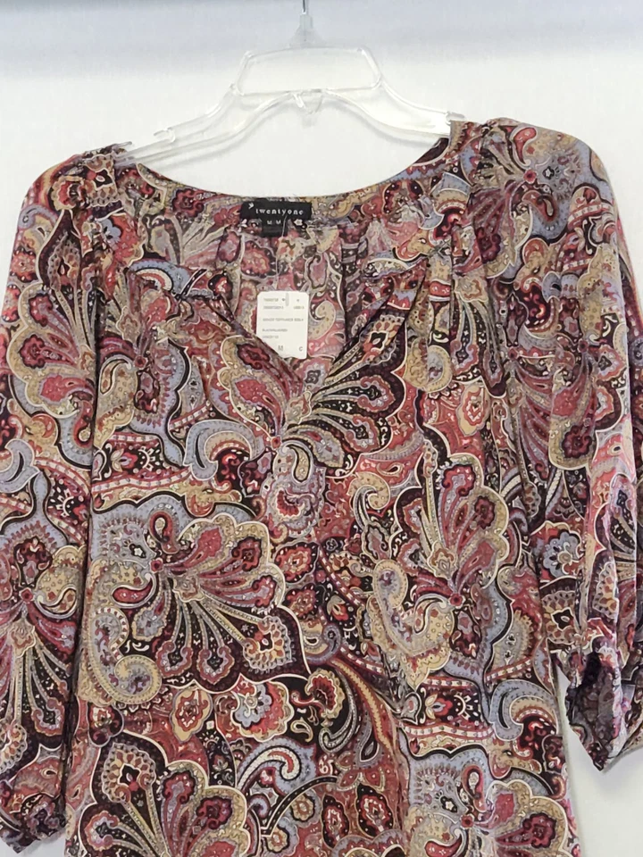 Vestido Twentyone Mujer Talla M Multicolor Manga Corta Media Informal   Foto 2 de 3