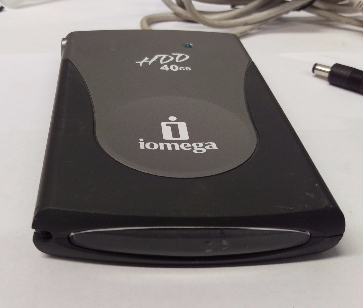 IOMEGA PHD40-C 40GB AC Powered USB 1.1 & 2.0 Firewire 400 PORTABLE