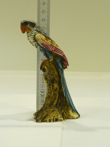 Ara Papagei Vogel Vogelfigur aus Kaltkeramik - Bild 6 von 6