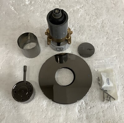 Grohe Pressure Balanced Valve W/ Trim Hard Graphite Finish 19347A01 P2