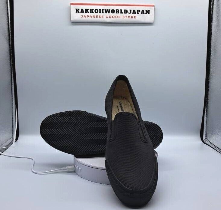 サカナ Moonstar FINE VULCANIZED Slip-on Sneakers SIDEGOA CHARCOAL