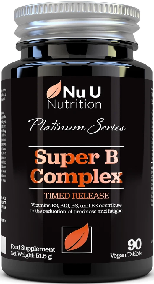 NU U NUTRITION Super Vitamin B Complex – High Absorption Methylated B Vitamins + Vitamin C