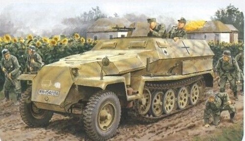 Sd.Kfz. 251 Ausf.C Panzer 1:35 Plastik Modellbausatz Dragon Models-image