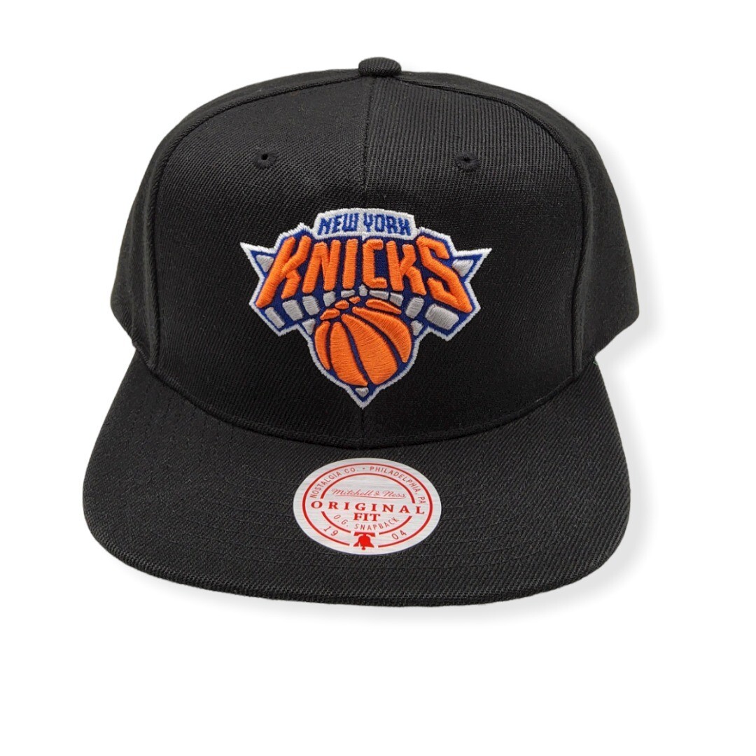 Mitchell Ness New York Knicks Core Basic Black Adjustable Snapback Hat Cap